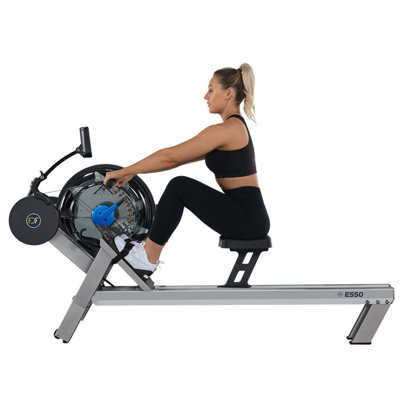 [FDF Fluid Rower] E550 - Commercial 10 Levels Adjustable Fluid Resistance Aluminium Rower