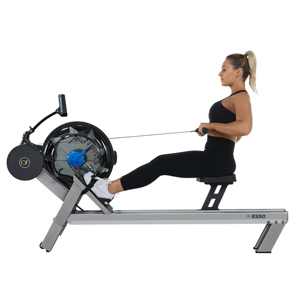 [FDF Fluid Rower] E550 - Commercial 10 Levels Adjustable Fluid Resistance Aluminium Rower