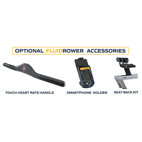 [FDF Fluid Rower] E550 - Commercial 10 Levels Adjustable Fluid Resistance Aluminium Rower