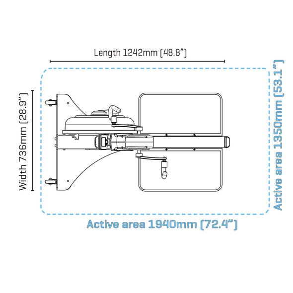 [FDF Fluid Exercise] E685 ARM CYCLE 2022 Black - Standing Upper Body Ergometer