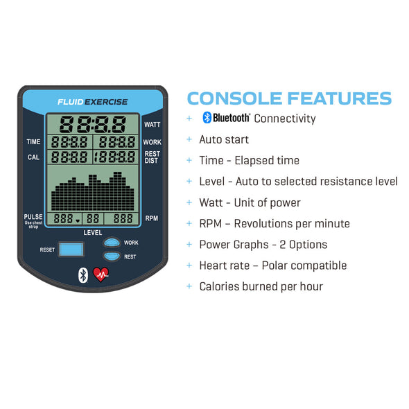 [FDF Fluid Exercise] E750 RECUMBENT CYCLE UBE 2022 Black - Commercial Dual Action Arm Grinder Recumbent