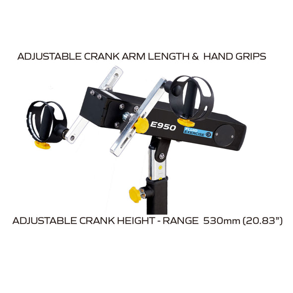 [FDF Fluid Exercise] E950 MEDICAL UBE 2022 Black - Commercial Arm Cycle & Ramp